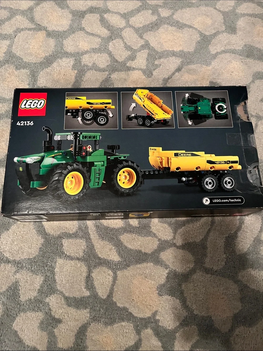 LEGO Technic Green and Yellow John Deere Tractor Building Set (Retired)